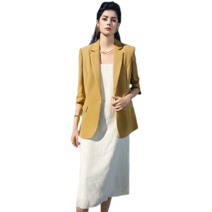 Blazer pour femme, <span class=keywords><strong>vêtements</strong></span> d'affaires haut de gamme, vente en gros, pour printemps et automne - Product Image 1