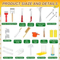 Kit de démarrage d'apiculture de marque Grapefruit, 30 pièces, état neuf, avec garantie d'un an, outils et fournitures d'apiculteur, y compris une combinaison d'apiculteur
