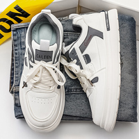 Chaussures de sport décontractées pour hommes en cuir PU à semelle EVA, légères et confortables, idéales pour le skateboard – Vente chaude