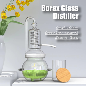 Distillateur en verre borax de <span class=keywords><strong>4</strong></span> litres Extracteur d'hydrosol pour refroidissement par eau Extracteur d'huiles essentielles pour la maison Eau distillée pour parfum - Product Image 3