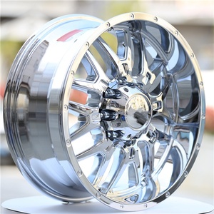 Rueda Cromada de 20 Pulgadas 20x9 6x139.7 8x165.1 con Borde Profundo para Ford Bronco F-350 E-350 para Chevrolet GMC Hummer Ev Suburban - Product Image 3