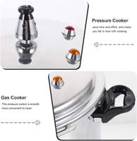 Casserole à pression en alliage d'aluminium de petite taille avec fond magnétique, disponible en 3L, 4L, 5L, 7L, 9L, 11L, 13L, 17L, pour cuisinières à gaz et à induction