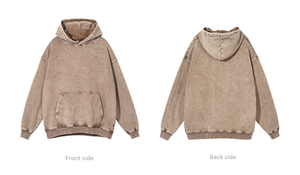 <span class=keywords><strong>Waso</strong></span> Life-Sudadera con capucha de lavado ácido de alta calidad, ropa de calle de gran tamaño - Product Image 5