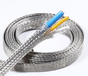 DXQZ Funda de Protección de Cobre Estañado Ligera, Cable Trenzado Expandible con Revestimiento de Cobre - Product Image 1