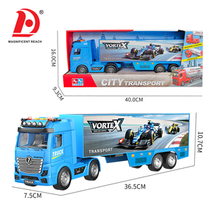 Camion de transport à inertie grande taille pour enfants, motif course F1, avec rangement, jouet véhicule de transport - Product Image 6