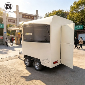 Truk Makanan <span class=keywords><strong>Burger</strong></span> OEM Mobile dari Baja Anti Karat, Dilengkapi Peralatan Panggangan dan Dapur Lengkap - Product Image 3