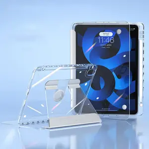Étui pour tablette rotatif à 360 degrés pour <span class=keywords><strong>Ipad</strong></span> Air 10th 10.<span class=keywords><strong>9</strong></span> pouces 2022 étui en cristal <span class=keywords><strong>coque</strong></span> transparente givrée - Product Image 1