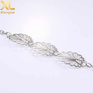 Bracelet avec pendentif en forme de pétale de fleur, en acier inoxydable plaqué or véritable, pour femmes, bijoux fins, cadeaux pour filles - Product Image 2
