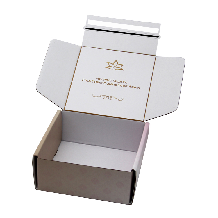 custom print fold holographic corrugated packing small business shipping mailer box packaging with logo