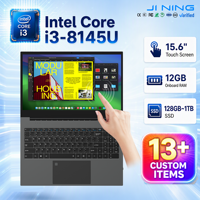Ordinateur portable 15,6 pouces avec écran tactile IPS, processeur Intel i3-8145U, 16 Go/32 Go de RAM DDR3, SSD NGFF, 3 ports USB, déverrouillage par empreinte digitale, service OEM
