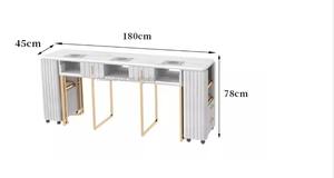 Yicheng belleza China Buena Mesa de manicura barata MESA DE MANICURA usada manicura de <span class=keywords><strong>uñas</strong></span> mesa de mármol con el mejor precio - Product Image 4