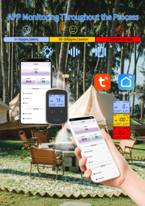 Xách tay <span class=keywords><strong>co</strong></span> Gas Detector cao nhạy cảm Carbon Monoxide <span class=keywords><strong>co</strong></span> Gas báo động 3 trong 1 Cảm biến hiển thị kỹ thuật số có thể sạc lại pin Powered - Product Image 5