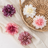 MW07304 Tête de Fleur Dahlia Artificielle Décorations de Fleurs en Soie Guirlande Accessoires de Guirlande pour Mariage Décoration de Fête à la Maison