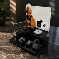 Support de présentation de luxe Tinya en acrylique pour microphone, écouteurs et casques, idéal pour les magasins de détail
