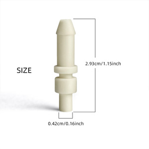 Type I Pagoda Connector For 4x8mm Flexible Milk Hose Coffee Machine Accessory Plastic <b>Adapter</b> Replacement Part - Product Image 2