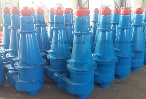 Hydrocyclone à cône pour utilisation à haute température, en fer à l'extérieur et en PU à l'intérieur, 12 pouces, cyclone FX300 - Product Image 2