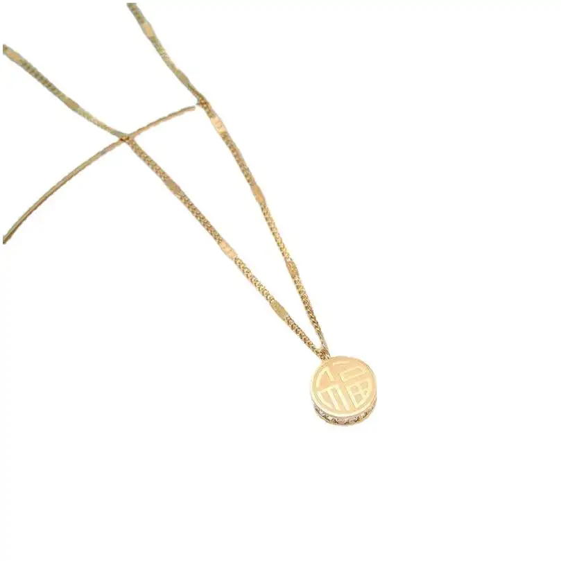 Collane di gioielli di moda foto oro massiccio pietra preziosa di vetro magnetico del gioiello del Tennis di cristallo lettera indiano Arabo abbraccio collana