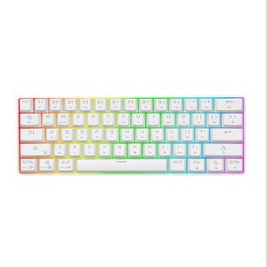 คีย์บอร์ดเกมมิ่งแบบมีสาย USB พร้อมไฟ LED Backlit แบบไร้สาย BT 61 ปุ่ม  สำหรับเดสก์ท็อป - Product Image 3
