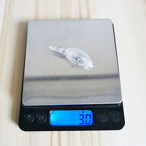 Señuelo de pesca flotante Fat Boy Rock Crankbait de 3g y 50mm, cuerpo de señuelo duro en blanco sin pintar para bricolaje de pesca - Product Image 5