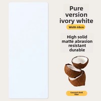 Umweltfreundliche 5mm Yoga-Matte mit Lasergravierten Linien Geruchlos Naturkautschuk PU 183cm Länge Trageriemen für Pilates