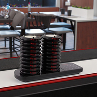Système de file d'attente de bouton d'appel de table de sonnerie sans fil de service de café d'hôtel pour le restaurant