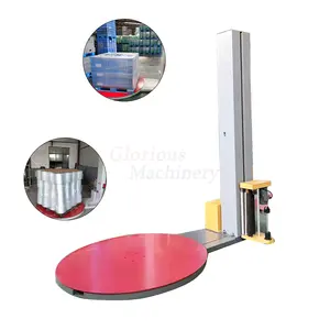 Automatic Pallet Stretch Film Wrapping Machine Heavy Duty Pallet Packing Wrapper Machine