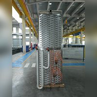 Evaporador de túnel de diseño compacto Donghang, paquete de tubos aletados y tubos expandidos para equipo espiral IQF de pizza congelada