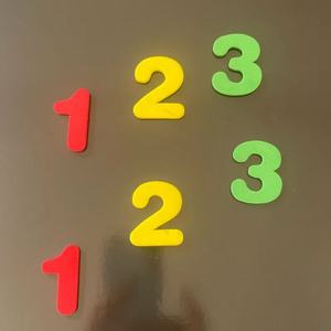 Nuovi giocattoli di apprendimento divertenti su misura in Silicone lettere e numero adesivi magnetici, colorato 123 frigo magnete Set educativo - Product Image 6