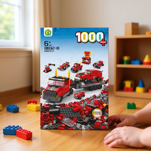 Kit de construction de camion de course, 1000 pièces, ensemble de construction 6 en 1 pour enfants de 6 ans et plus - Product Image 3