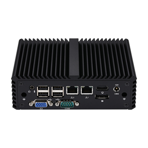 Q10721X Qotom Q10721X JasperLake Celeron N5100 มินิเดสก์ท็อปพีซีแบบไร้พัดลม 6 พอร์ตซีเรียล, VGA, วิดีโอ HD, 2 LAN มินิพีซี - Product Image 3