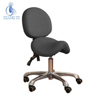 Chaise de selle de tabouret réglable en hauteur hydraulique chaise de laboratoire de technicien de tabouret de coiffure