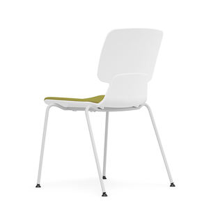 Chaise en maille verte, noire et grise au design moderne et simple, portable et empilable pour les réunions, les formations ou les conférences - Product Image 5
