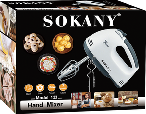 Mini mixeur électrique Sokany pour la maison, 133 fouets, mixeur à main avec boîtier en plastique pour la <span class=keywords><strong>cuisine</strong></span> et les aliments, <span class=keywords><strong>prix</strong></span> de gros - Product Image 5