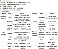 Industrial Computer Intel Multi Generation CPU DDR4 RAM Optional SSD SATA Expansion Rugged Housing Durable Industrial PCZhouzhen