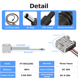 Güç kaynağı için çok yönlü Starlink Mini 12V 30V 2A Boost DC-DC dönüştürücü adaptör kiti - Product Image 5