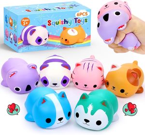 Hot Selling Custom Easter Basket Stuffers <b>Cat</b> <b>Squishies</b> Stress Balls Sensory Train Fidget Squeeze Toys for Kids Teens - Product Image 1