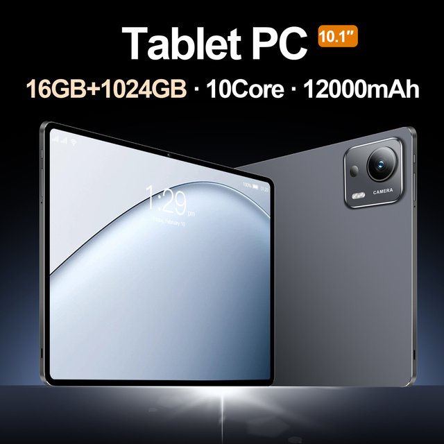 A29 Gaming Smart Tablet 5G 16GB 1024GB 10.1 Inch 32MP HD Cam 10 Core Android 15