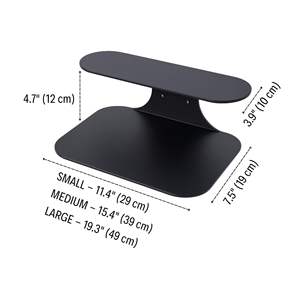 خزانة جانبية معدنية سوداء معلقة على الحائط - خزانة سرير عصرية بسيطة مع رف عائم للأثاث المنزلي - Product Image 4