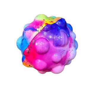 बच्चों के लिए चंद्रमा हाई-बाउंसिंग स्पोर्ट्स बॉल-रंगीन नरम खिलौना 6 सेमी pu इनडोर/आउटडोर उपयोग अनुकूलित लोगो - Product Image 3