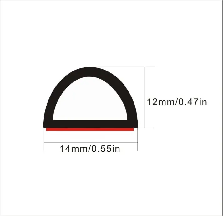 문 보호 EPDM 고무 틈막이 D 모양 바다표범 어업 틈막이 접착성 거품 바다표범 어업 지구 창 날씨 벗기는