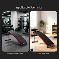 Banc de musculation réglable et inclinable pour abdominaux avec rouleaux en mousse et cadre en acier pour entraînement à domicile et renforcement du tronc