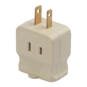 Linsheng <strong>2</strong> Prong Multi Plug Wall Outlet Extender, 3 Side Outlet Plug <strong>Splitter</strong>, Horizontal Wall Tap - Product Image 2