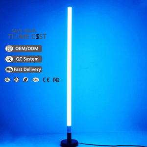Lampe sur pied LED suspendue T8 E14, blanc, rose, <span class=keywords><strong>vert</strong></span>, rouge, bleu, tube LED RGB avec télécommande - Product Image 1