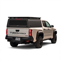 Toyota Tacoma 6ft Bed Aluminum Truck Topper Camper Shell 2016-2023 Adapté aux vitres gauche/droite entièrement vitrées
