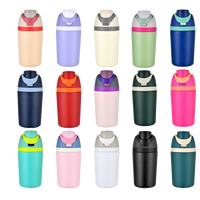 Bouteilles colorées et mignonnes de 12 oz en gros, vierges pour sérigraphie, en acier inoxydable écologique, pour événements promotionnels