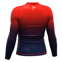Rashguard à manches longues pour homme avec bande antidérapante en silicone, respirant, durable, soutien musculaire pour l'entraînement de Jiu-Jitsu