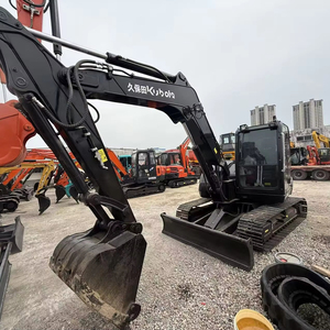 Excavadoras pequeñas Kubota Black King Kong KX183 y KX185, excavadoras de ocho toneladas de segunda mano, utilizadas para la construcción municipal. - Product Image 1