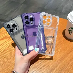 Fundas de teléfono móvil Tpu, funda trasera a prueba de golpes, funda tipo billetera, tarjeta trasera para iPhone 15 <span class=keywords><strong>pro</strong></span> Max para Spark <span class=keywords><strong>go</strong></span> 2024 para Sam S24 ultra - Product Image 1