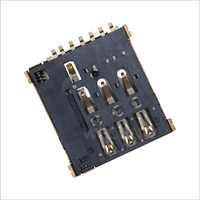 Connecteur de carte Nano SIM WECONN WL-SIM137-115 6PIN+1 H=1.37mm Push-Push avec interrupteur de détection, connecteur FPC personnalisable