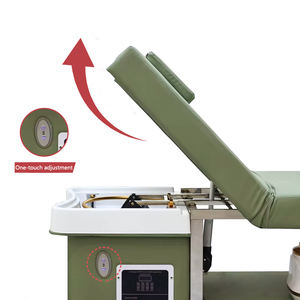 Cama de champú de pedicura reclinable de lujo para terapia de Spa mesa de masaje eléctrica moderna para salón de belleza portátil de Masaje Tailandés - Product Image 3